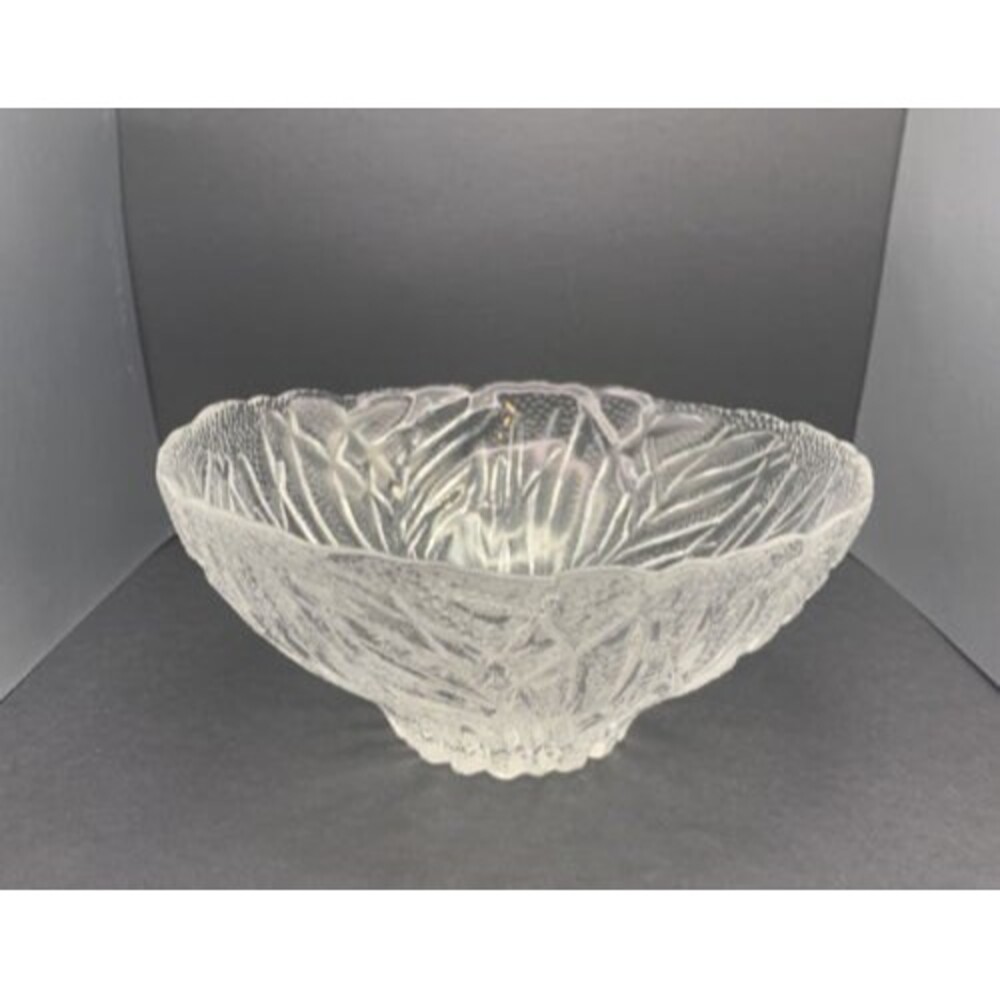 Vintage Violetta 24% Lead Crystal Bowl Made In Poland 7 inch BEAUTIFUL